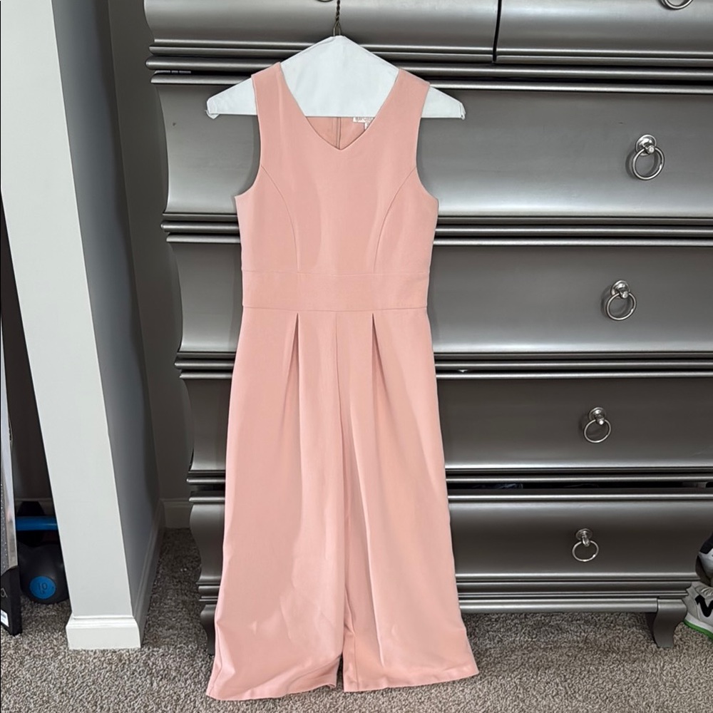 Elegant Pink Sleeveless Jumpsuit